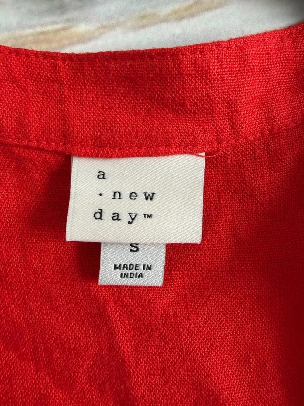 a new day sleeveless red